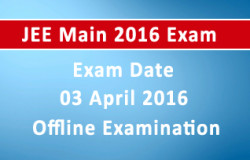 JEE Main 2016 Exam